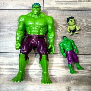 Marvel Hulk Action Figure Set of 3 Hulk Action Figures | Hulk Bobblehead